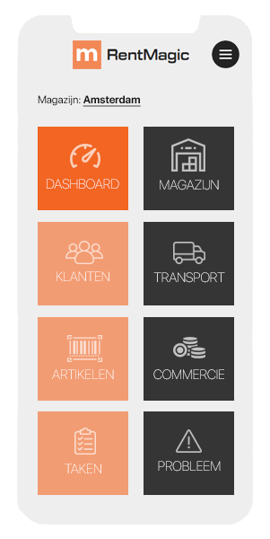 RentMagic application mobile