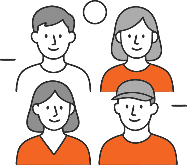 Maak teams en deel mensen in