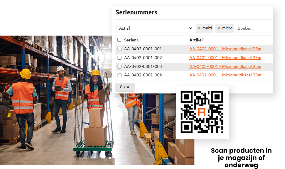 RFID and QR scanning for optimal and fast management RFID and QR scanning for optimal and fast management